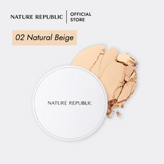 NATURE REPUBLIC NATURE ORIGIN COVER TWO WAY PACT SPF30 PA+++ 02 NATURAL BEIGE