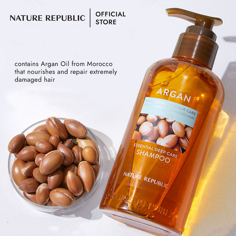 ARGAN ESSENTIAL DEEP CARE SHAMPOO [SMALL SIZE]