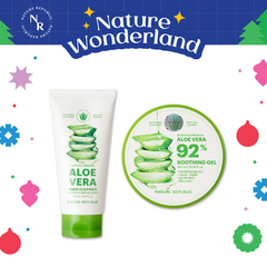[CHRISTMAS BUNDLE] - SOOTHING & MOISTURE ALOE GEL TUB + FOAM CLEANSER