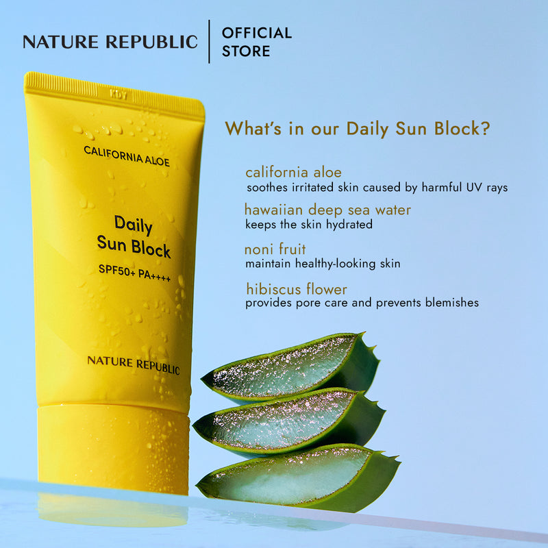 CALIFORNIA ALOE DAILY SUN BLOCK SPF50+PA+++