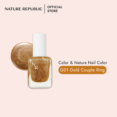 COLOR & NATURE NAIL COLOR: GOLD COUPLE RING