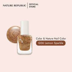 COLOR & NATURE NAIL COLOR 79 LEMON SPARKLE