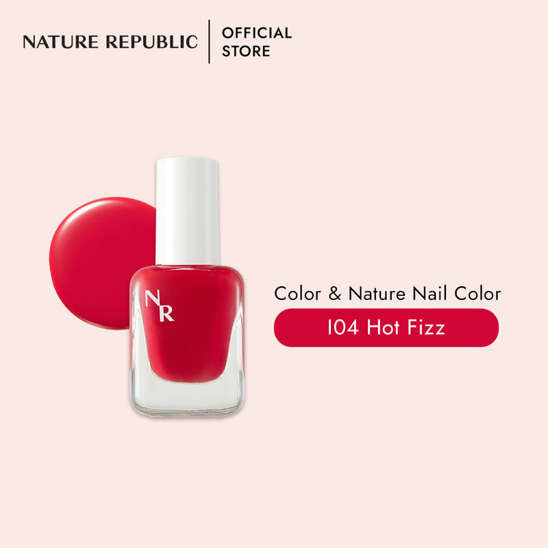 COLOR & NATURE NAIL COLOR I04 HOT FIZZ