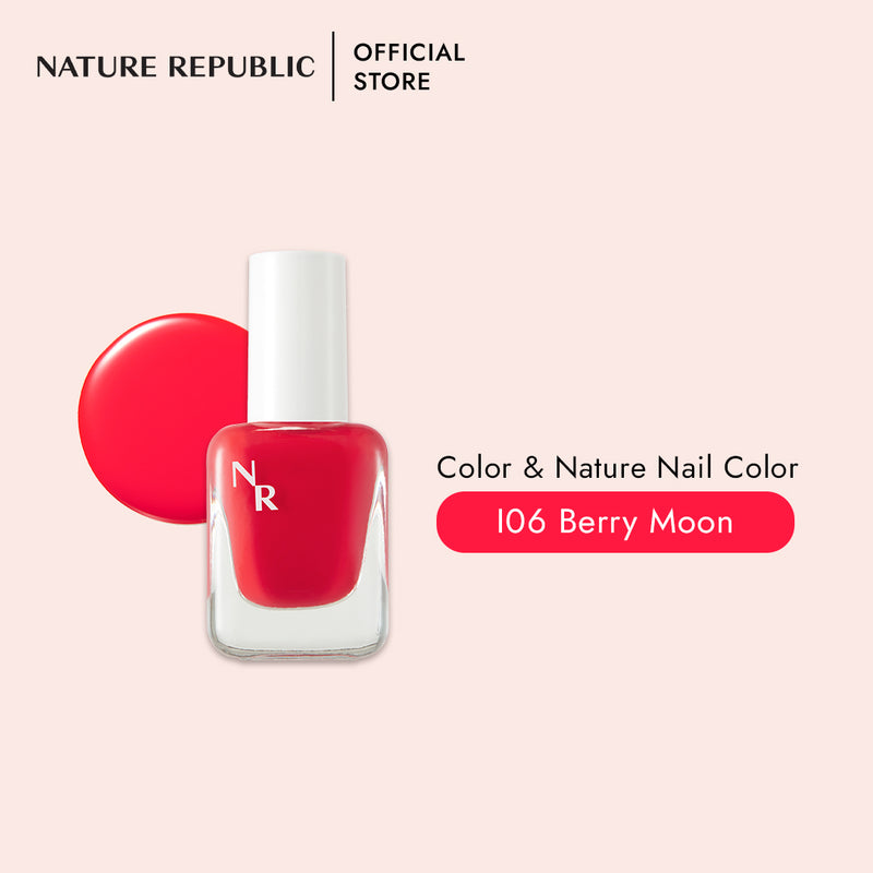 COLOR & NATURE NAIL COLOR I06 BERRY MOON