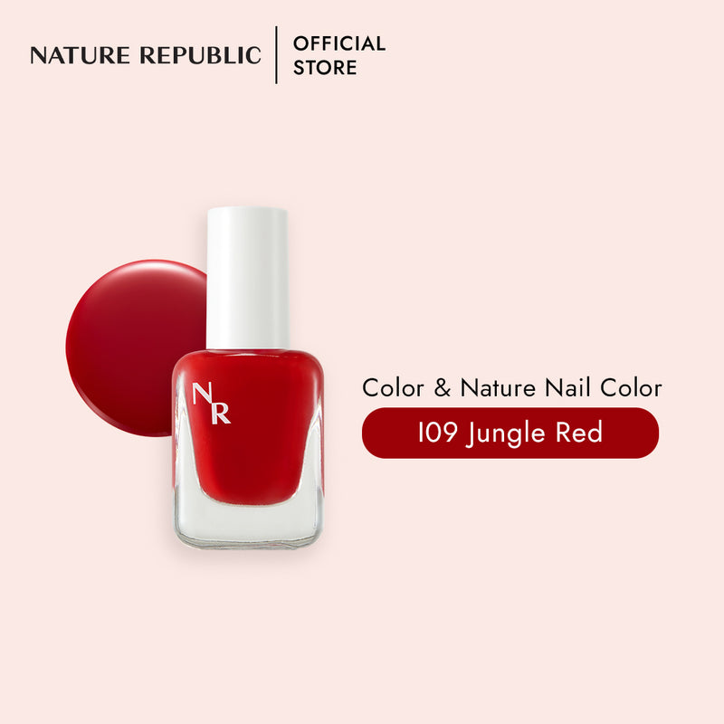 COLOR & NATURE NAIL COLOR JUNGLE RED