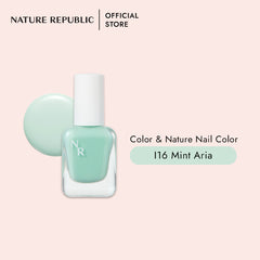 COLOR & NATURE NAIL COLOR 68 MINT ARIA