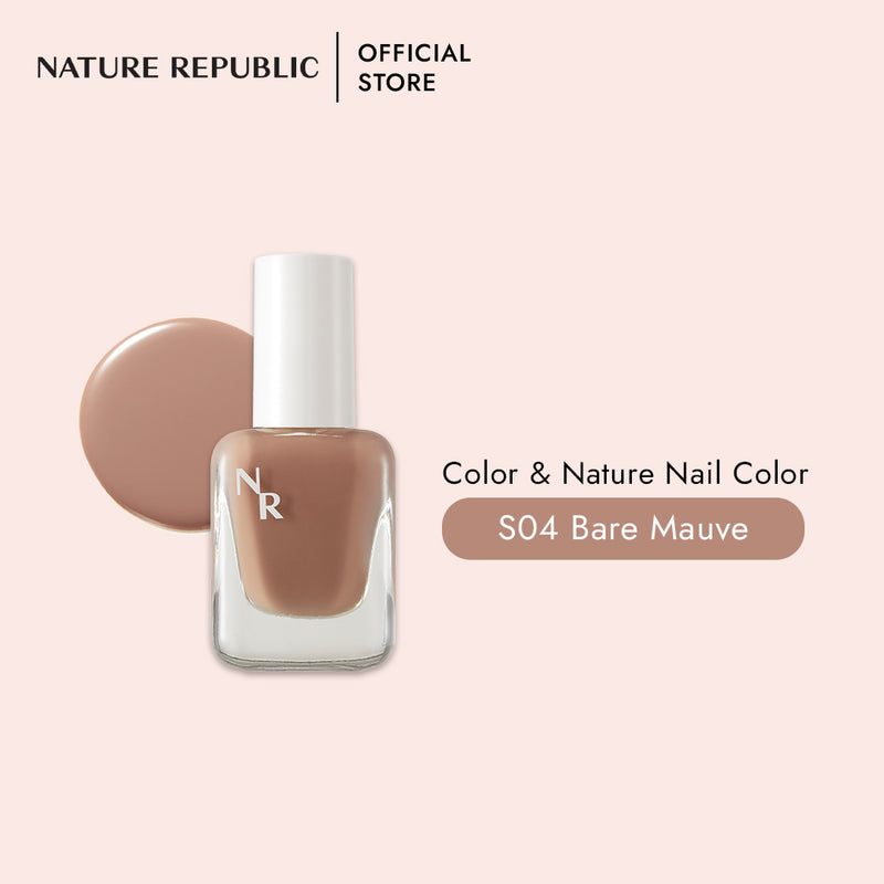 COLOR & NATURE NAIL COLOR S04 BARE MAUVE