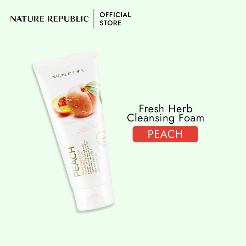 FRESH HERB PEACH CLEANSING FOAM