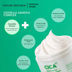 NATURE REPUBLIC GREEN DERMA MILD CICA CREAM