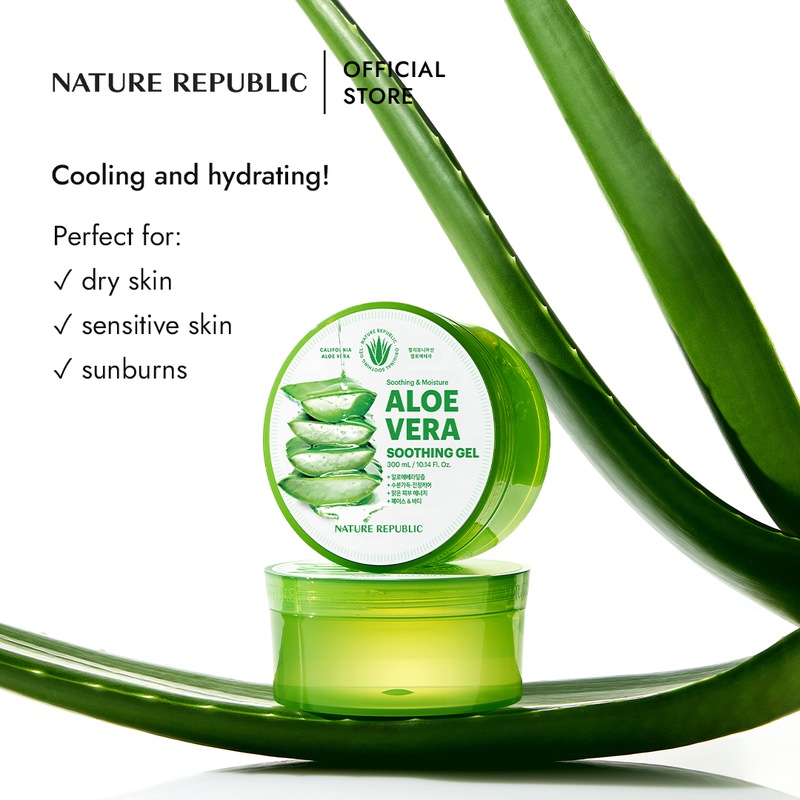 Nature Republic Soothing & Moisture Aloe Vera Soothing Gel - Shop Online at  Nature Republic