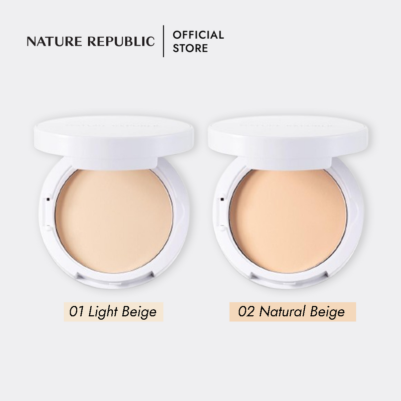 NATURE REPUBLIC NATURE ORIGIN COVER TWO WAY PACT SPF30 PA+++ 02 NATURAL BEIGE