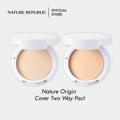 NATURE REPUBLIC NATURE ORIGIN COVER TWO WAY PACT SPF30 PA+++ 02 NATURAL BEIGE
