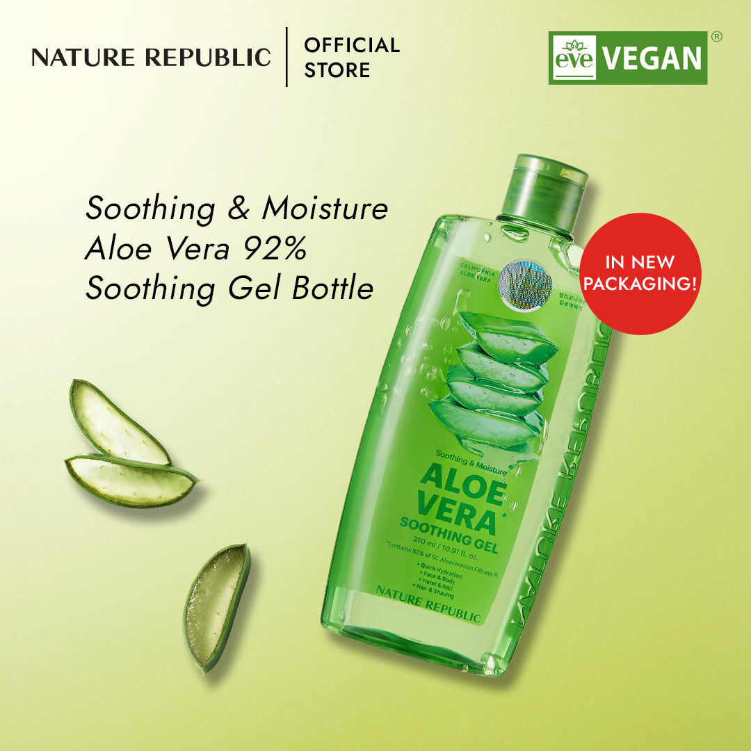 SOOTHING & MOISTURE ALOE VERA 92% SOOTHING GEL BOTTLE 310 ML