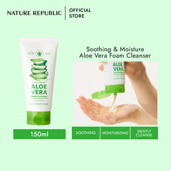 SOOTHING & MOISTURE ALOE VERA FOAM CLEANSER