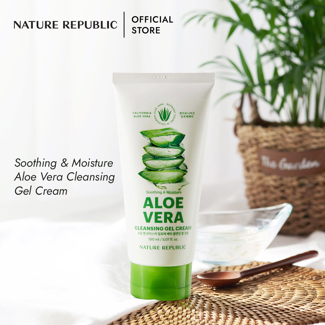 SOOTHING & MOISTURE ALOE VERA CLEANSING GEL CREAM
