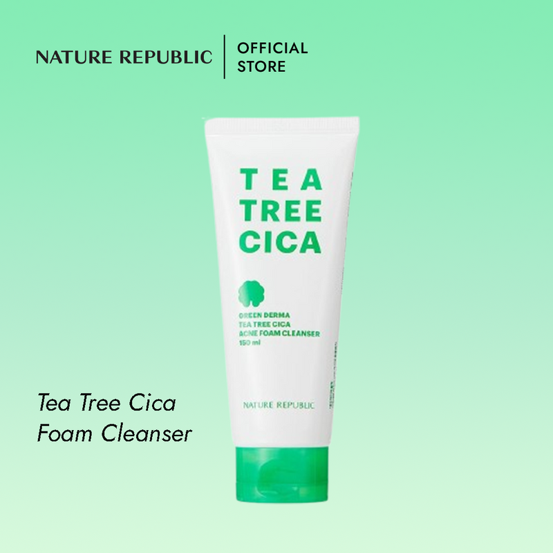 GREEN DERMA TEA TREE CICA ACNE FOAM CLEANSER