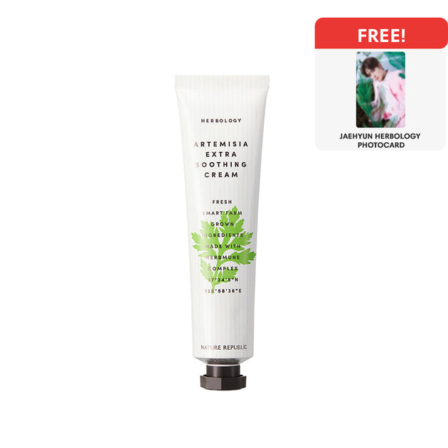 HERBOLOGY ARTEMISIA EXTRA SOOTHING CREAM + JAEHYUN PHOTOCARD Nature