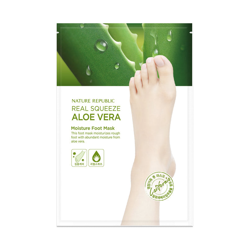 REAL SQUEEZE ALOE VERA MOISTURE FOOT MASK
