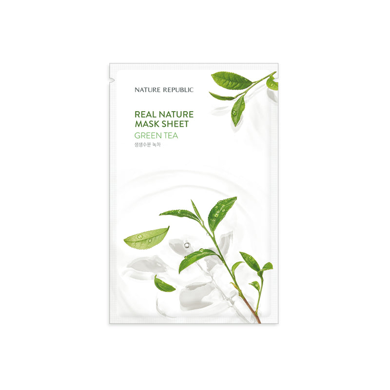 REAL NATURE GREEN TEA MASK SHEET [10+10]